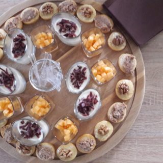 Aperitif snack board of the table d’hotes