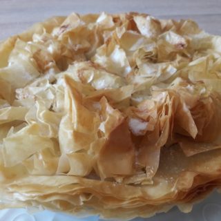 Croustade aux pommes du Sud-Ouest servie en dessert de la table d'hôtes