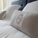 Very soft pillows and cushions in the bed and breakfast’s guest room Earth
